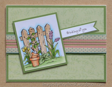 HeatherM using From The Heart Stamps "Spring Fence" digi